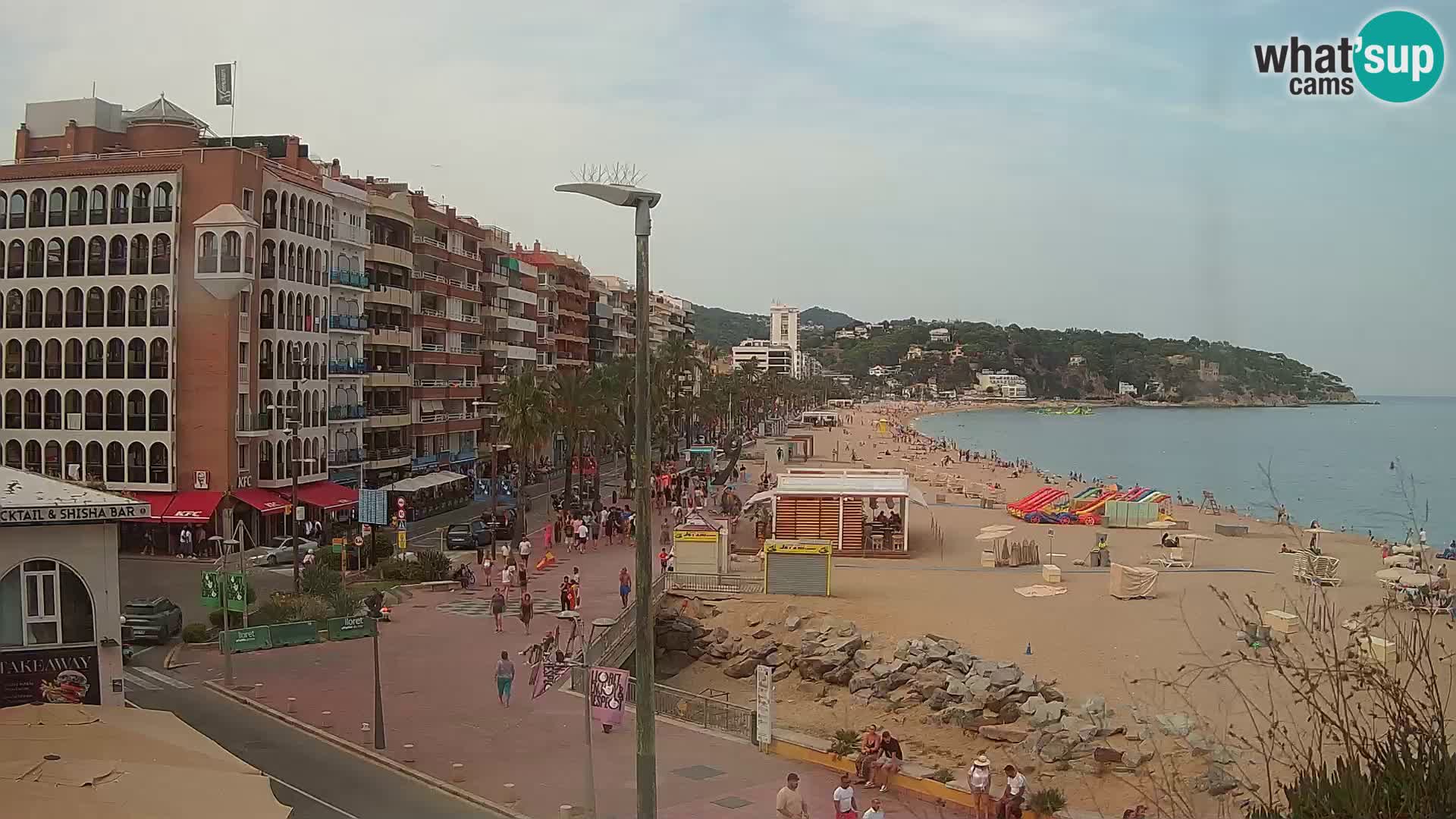 Webcam Lloret de Mar – the main beach – – Costa Brava – Spain