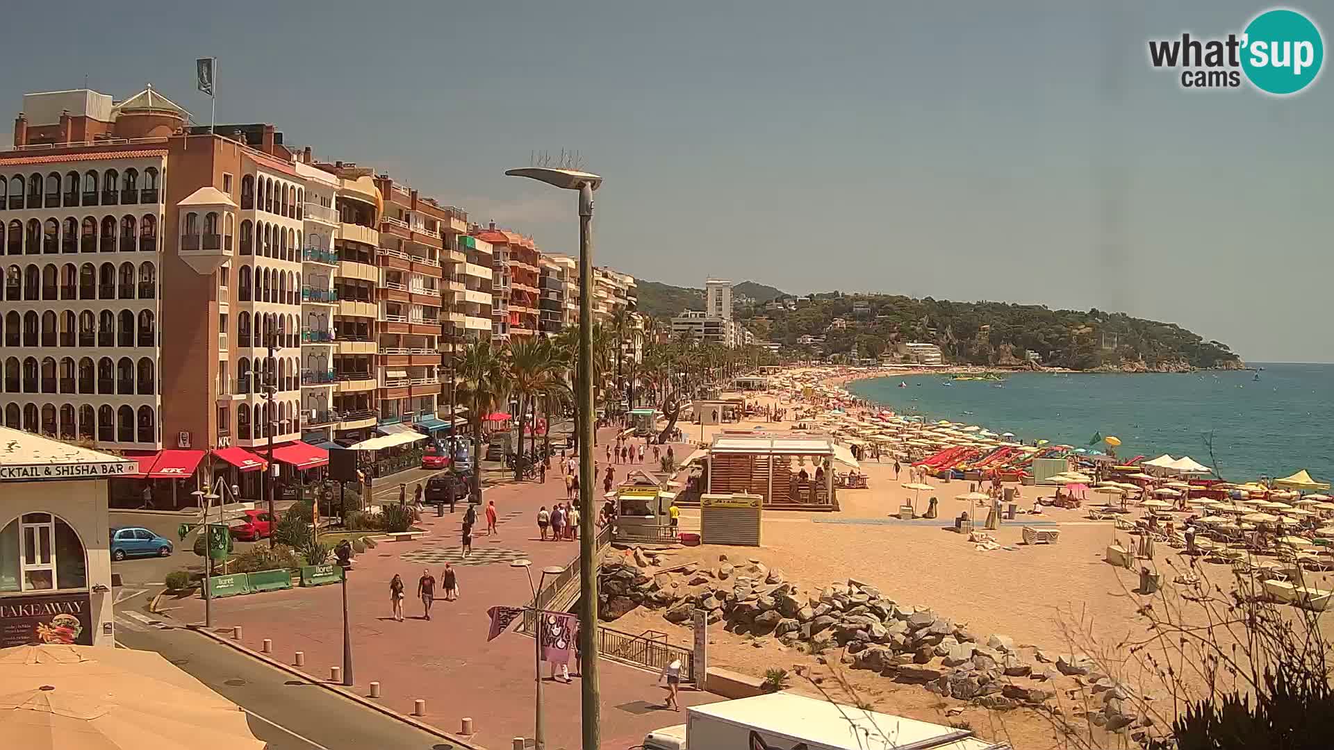 Webcam Lloret de Mar – the main beach – – Costa Brava – Spain