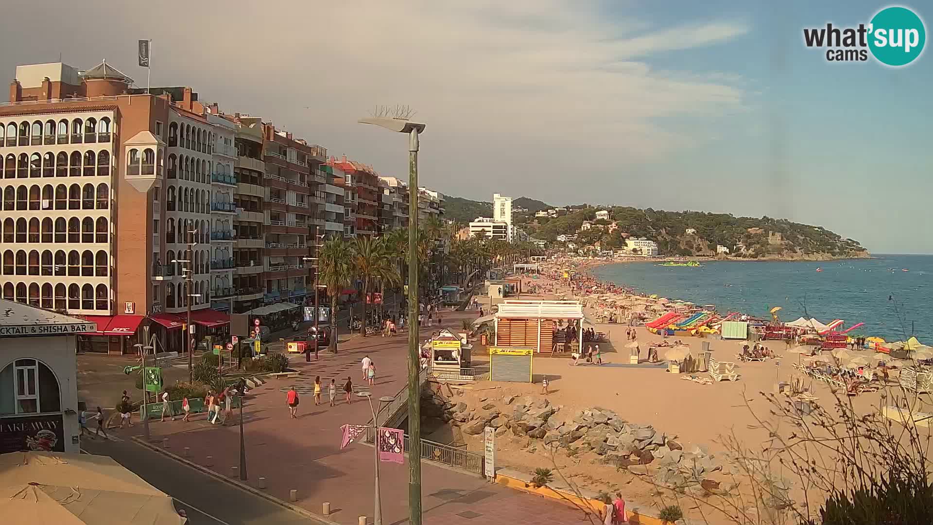 Webcam Lloret de Mar – the main beach – – Costa Brava – Spain