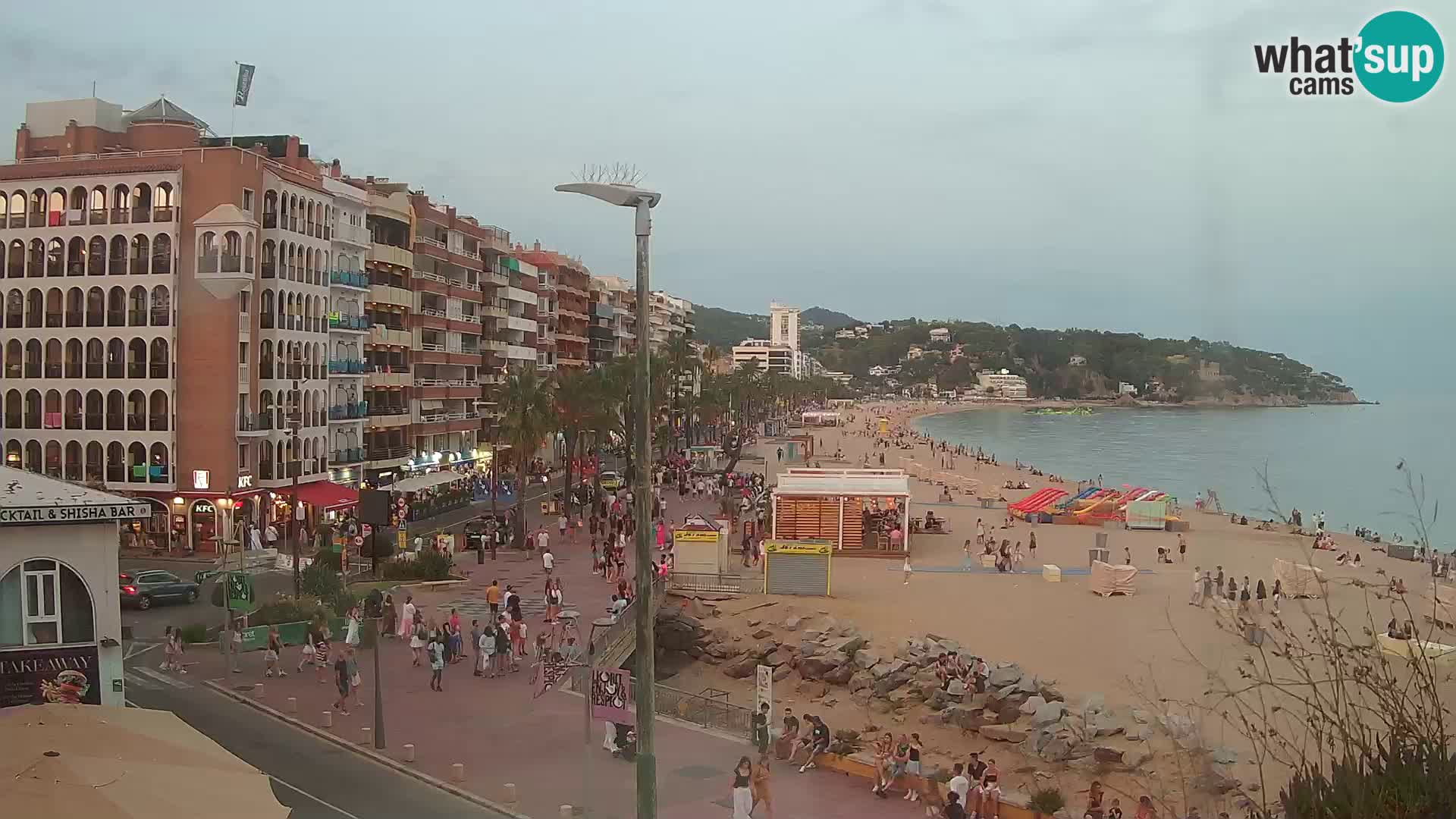 Webcam Lloret de Mar – the main beach – – Costa Brava – Spain