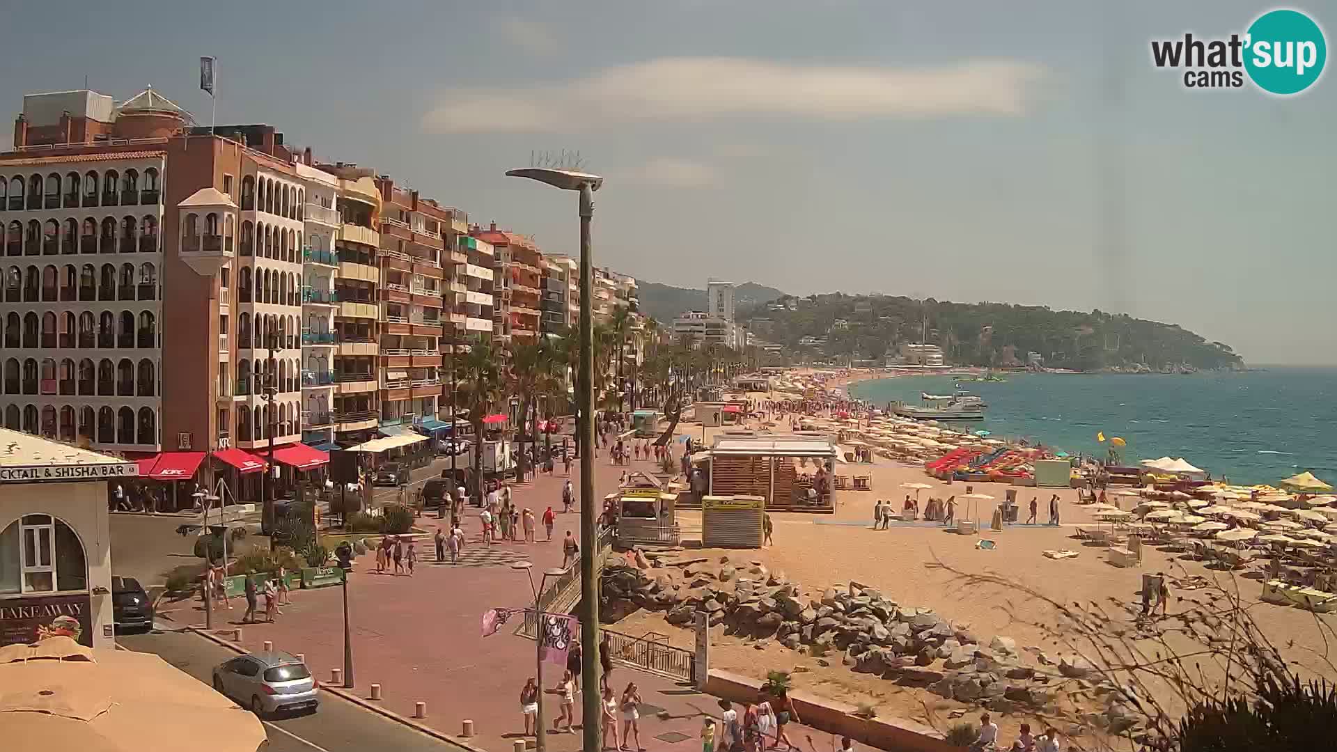 Webcam Lloret de Mar – the main beach – – Costa Brava – Spain