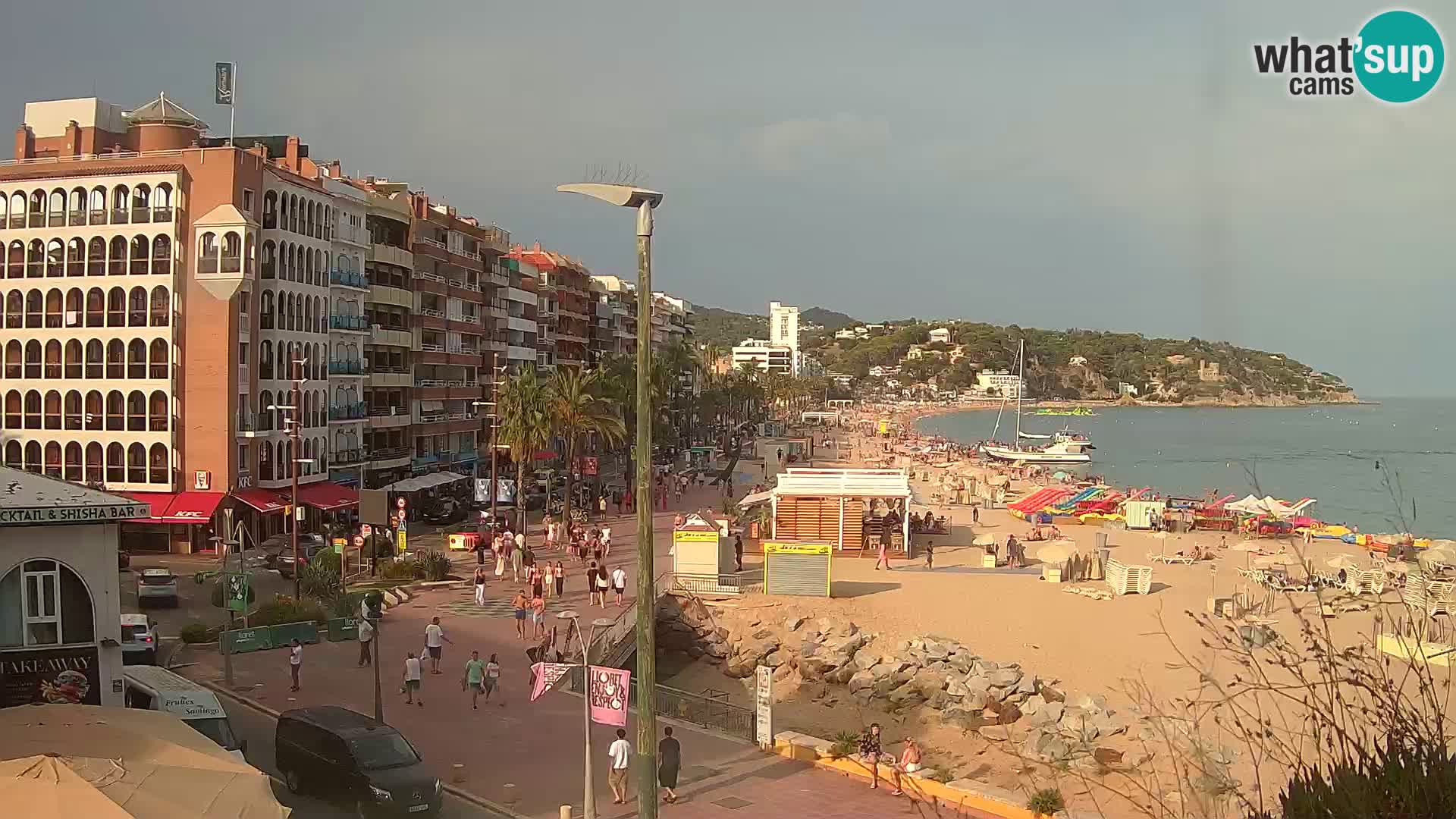 Webcam Lloret de Mar – the main beach – – Costa Brava – Spain