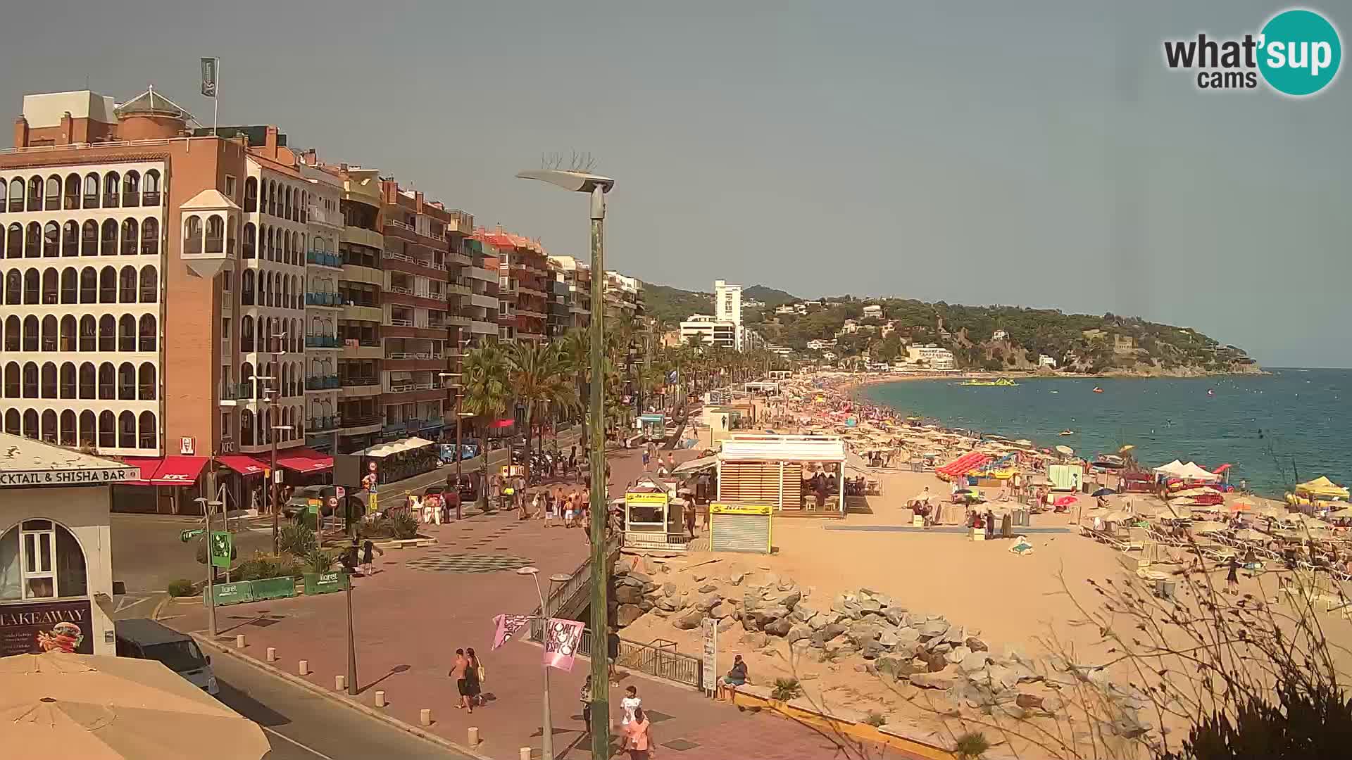 Webcam Lloret de Mar – the main beach – – Costa Brava – Spain