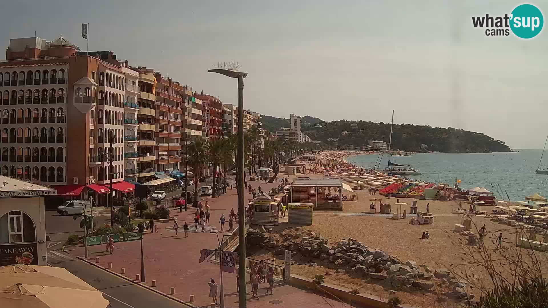 Webcam Lloret de Mar – the main beach – – Costa Brava – Spain