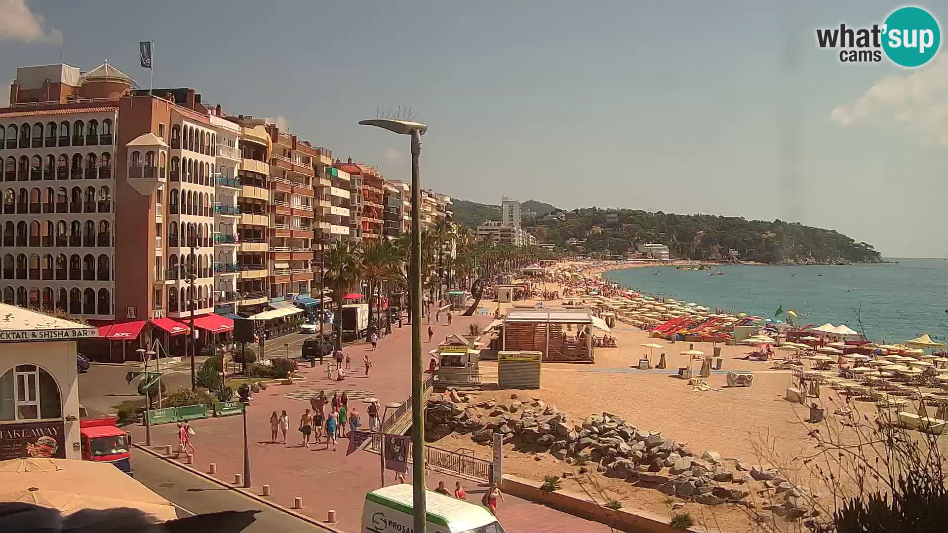 Webcam Lloret de Mar – the main beach – – Costa Brava – Spain