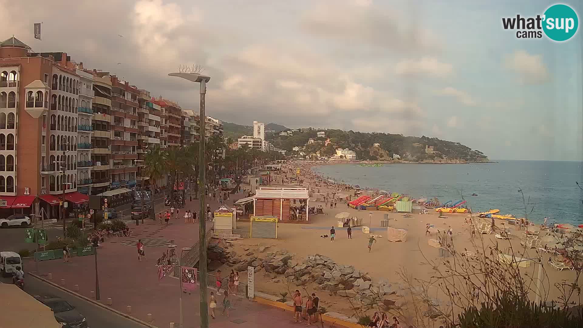 Webcam Lloret de Mar – the main beach – – Costa Brava – Spain