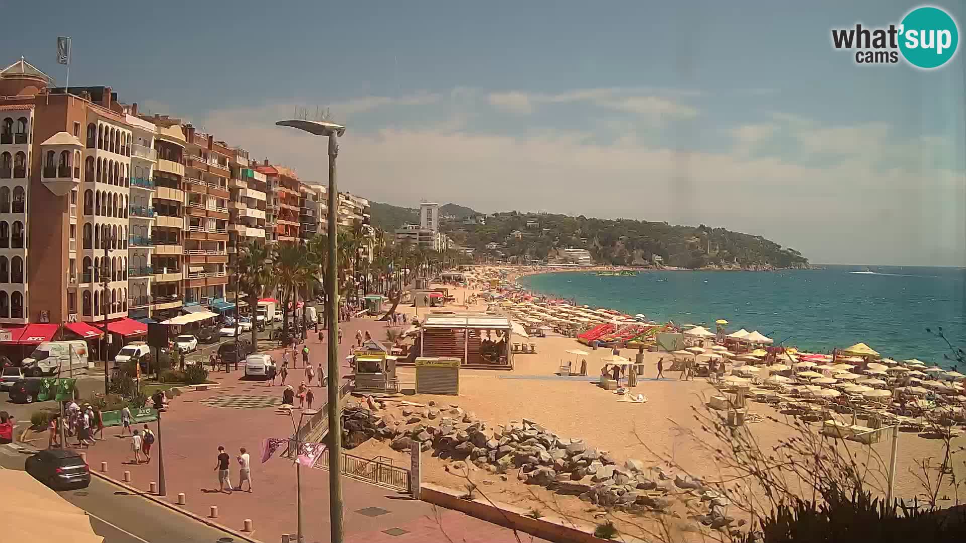 Webcam Lloret de Mar – the main beach – – Costa Brava – Spain