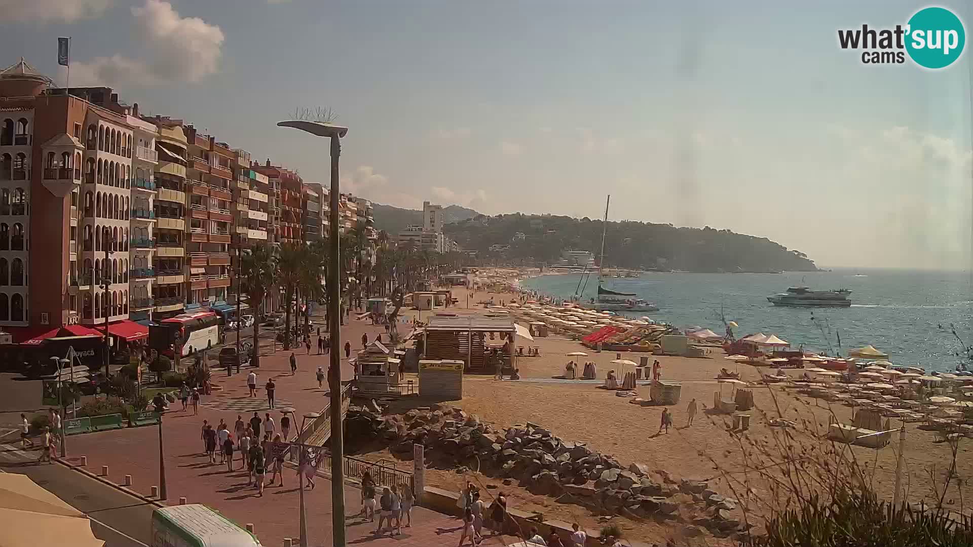 Webcam Lloret de Mar – the main beach – – Costa Brava – Spain