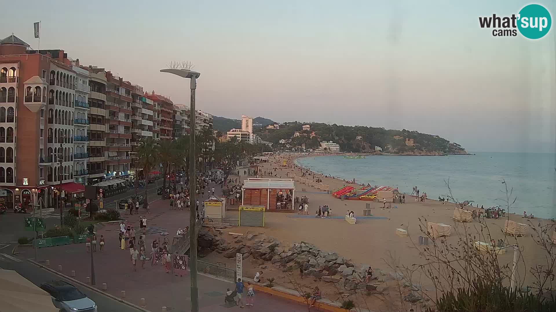 Webcam Lloret de Mar – the main beach – – Costa Brava – Spain