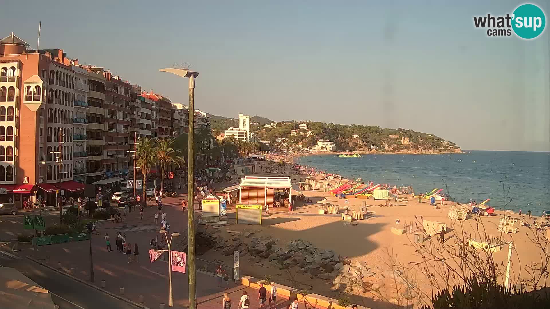 Webcam Lloret de Mar – the main beach – – Costa Brava – Spain