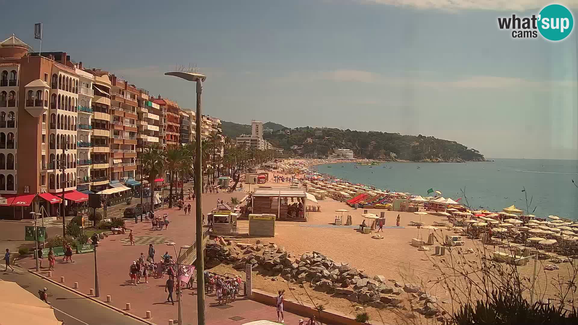 Webcam Lloret de Mar – the main beach – – Costa Brava – Spain