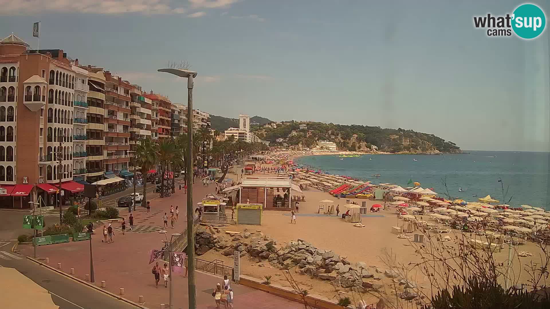 Webcam Lloret de Mar – the main beach – – Costa Brava – Spain