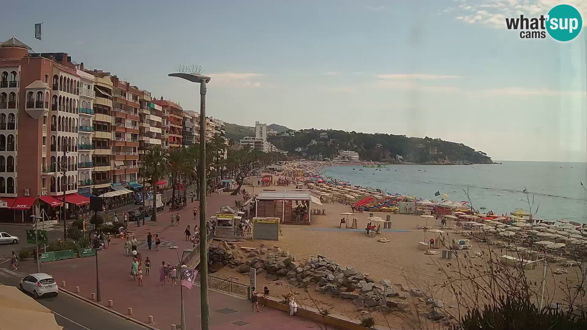 Webcam Lloret de Mar – the main beach – – Costa Brava – Spain
