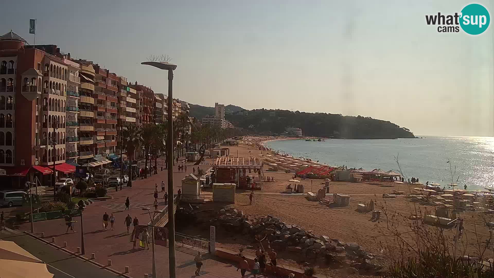 Webcam Lloret de Mar – the main beach – – Costa Brava – Spain