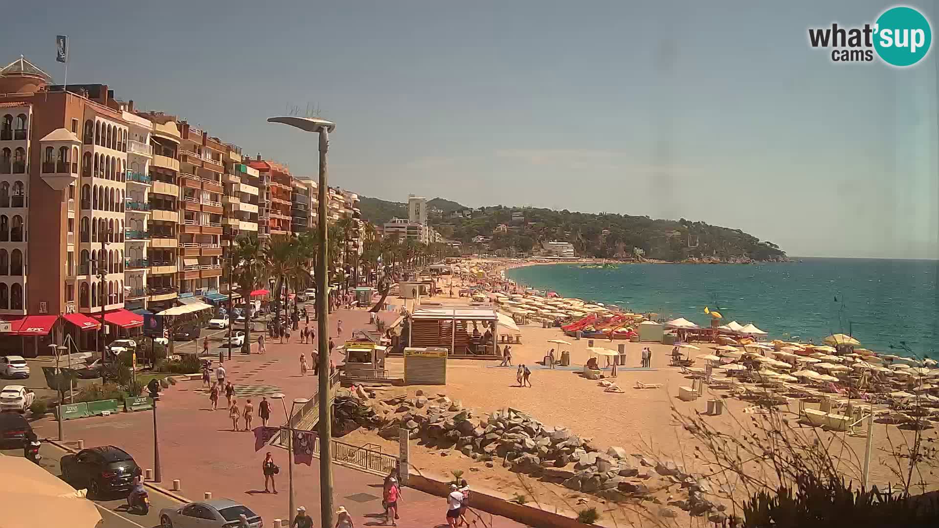 Webcam Lloret de Mar – the main beach – – Costa Brava – Spain