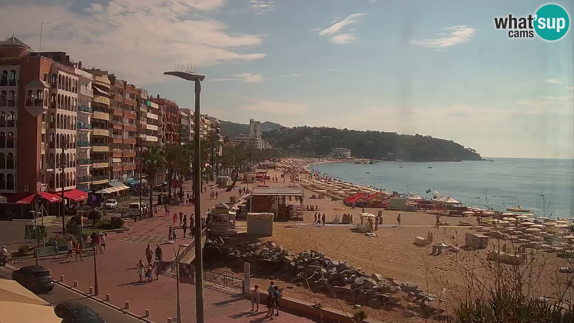Webcam Lloret de Mar – the main beach – – Costa Brava – Spain