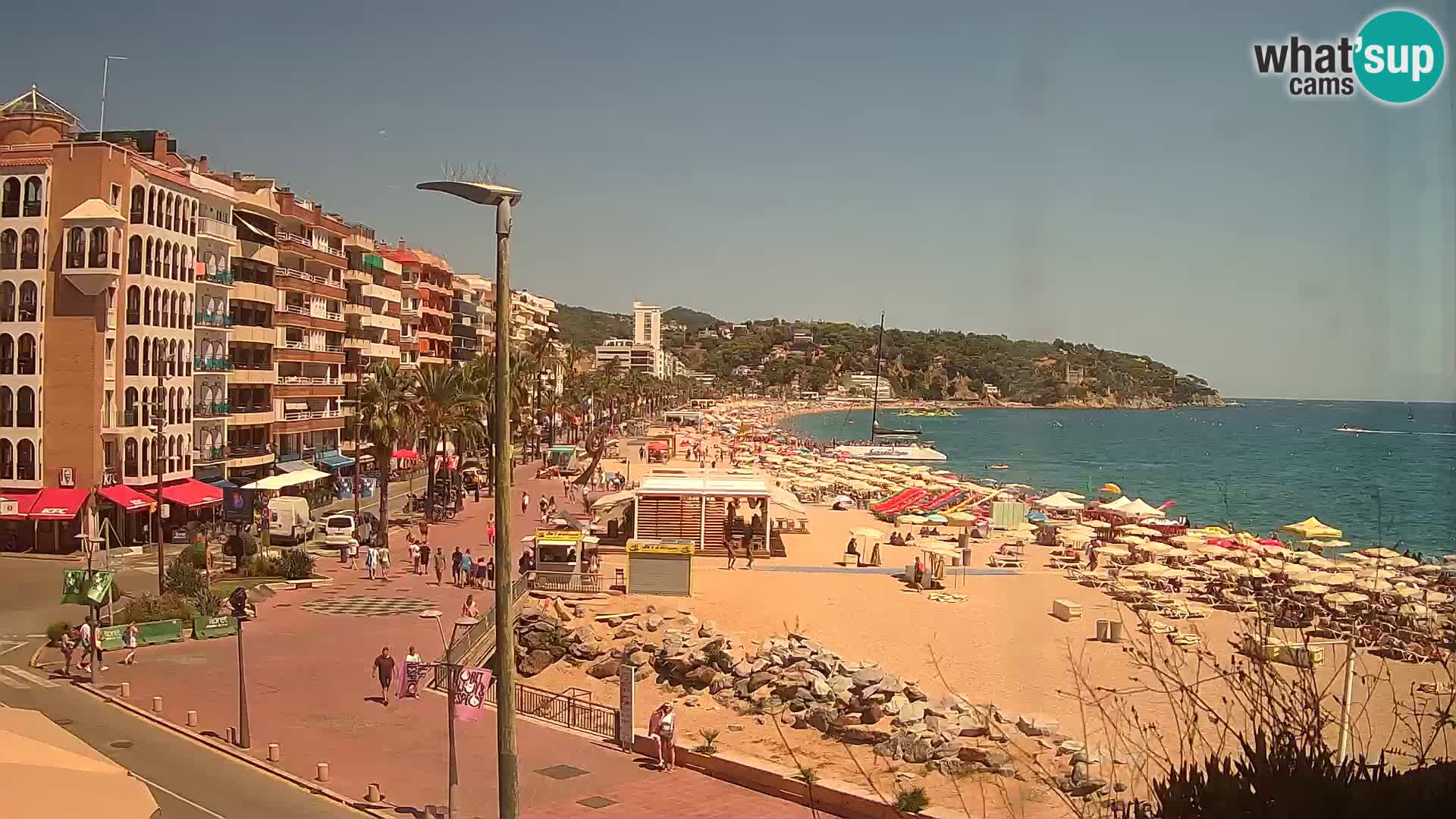 Webcam Lloret de Mar – the main beach – – Costa Brava – Spain