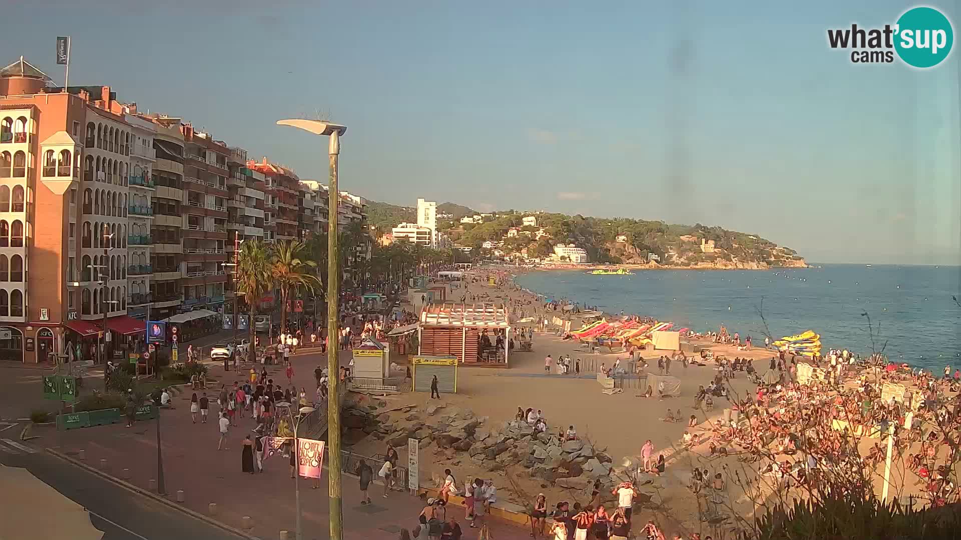 Webcam Lloret de Mar – the main beach – – Costa Brava – Spain