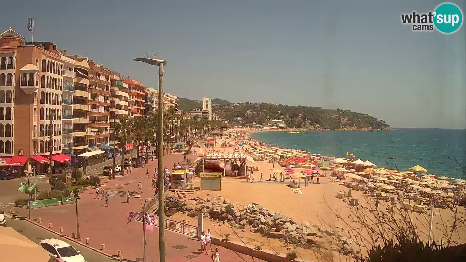 Web kamera Lloret de Mar – glavna plaža