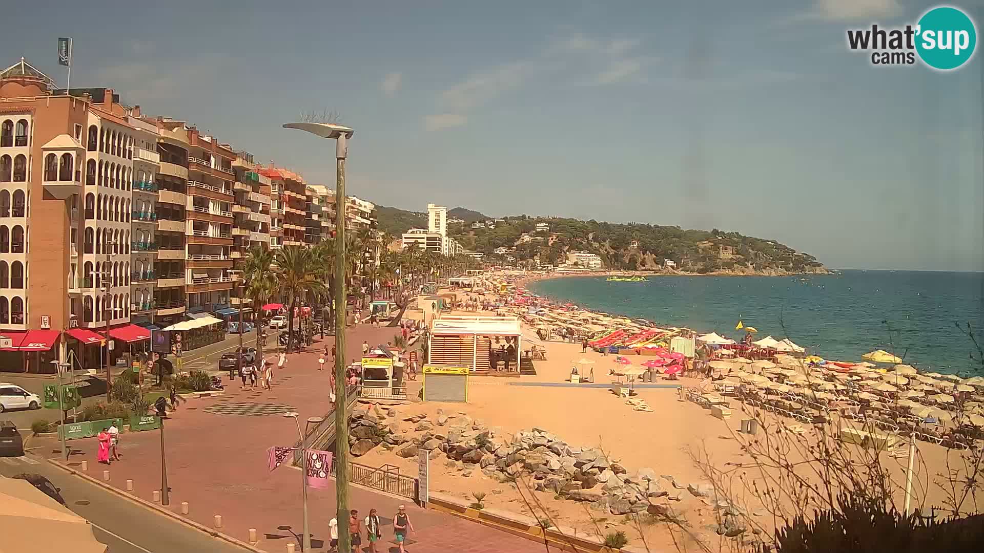 Webcam Lloret de Mar – the main beach – – Costa Brava – Spain