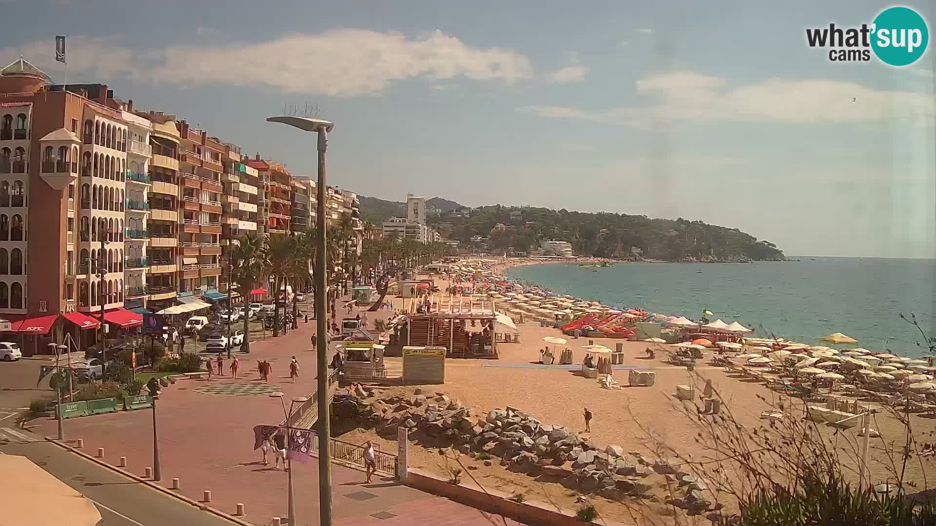 Web kamera Lloret de Mar – plaža