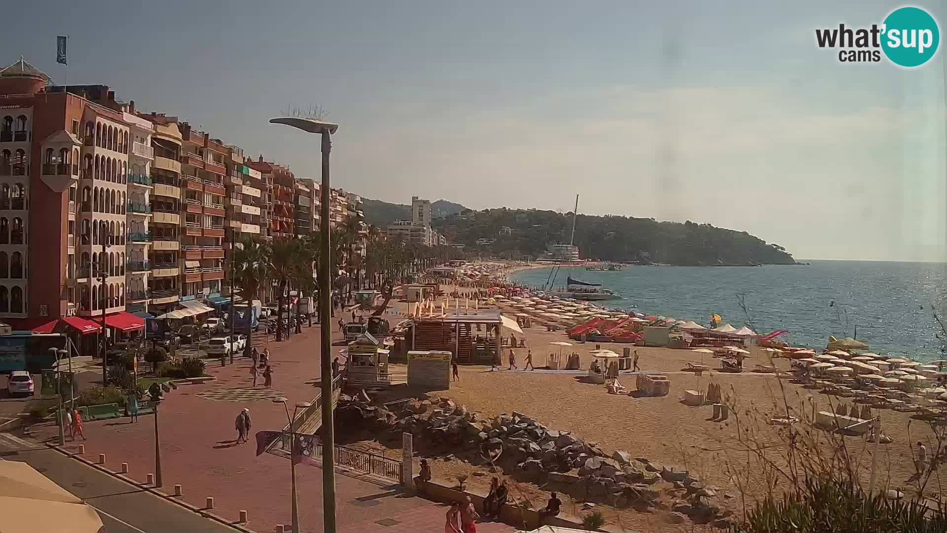 Webcam Lloret de Mar – the main beach – – Costa Brava – Spain