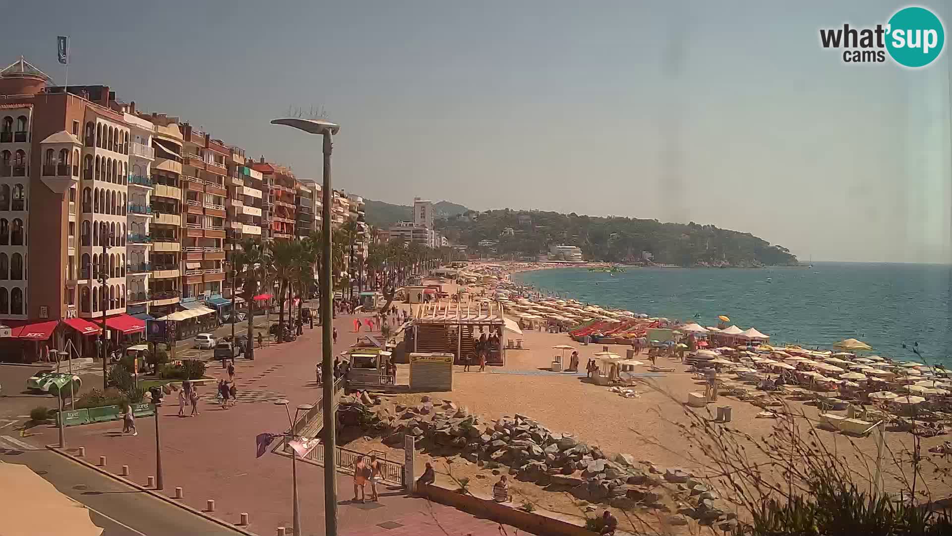 Webcam Lloret de Mar – the main beach – – Costa Brava – Spain