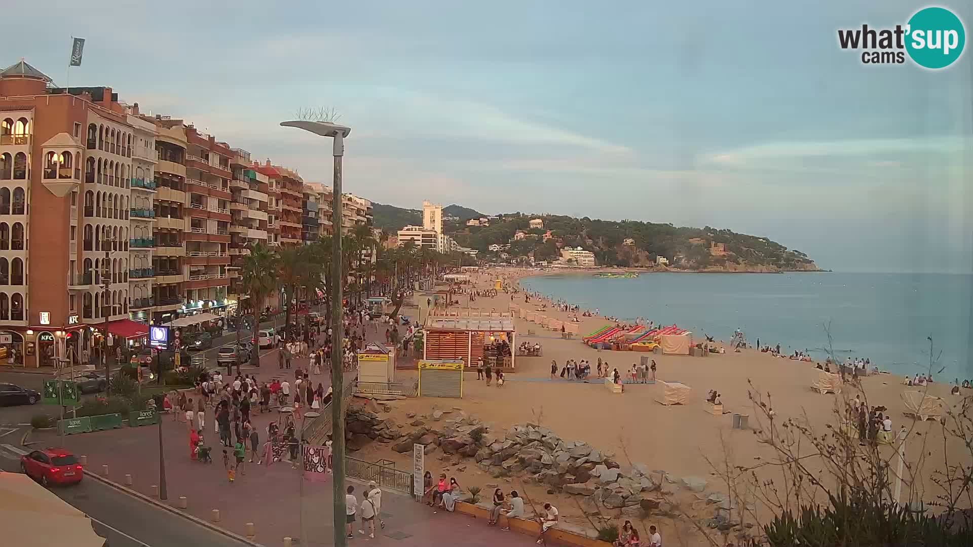 Webcam Lloret de Mar – the main beach – – Costa Brava – Spain