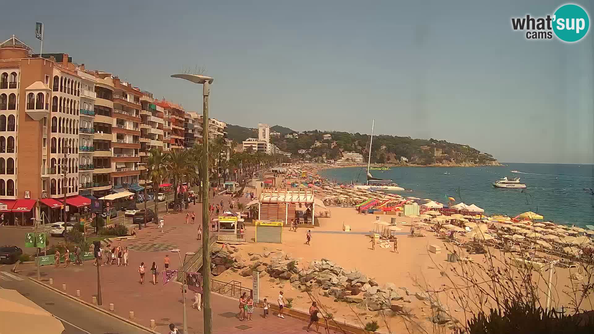 Webcam Lloret de Mar – the main beach – – Costa Brava – Spain