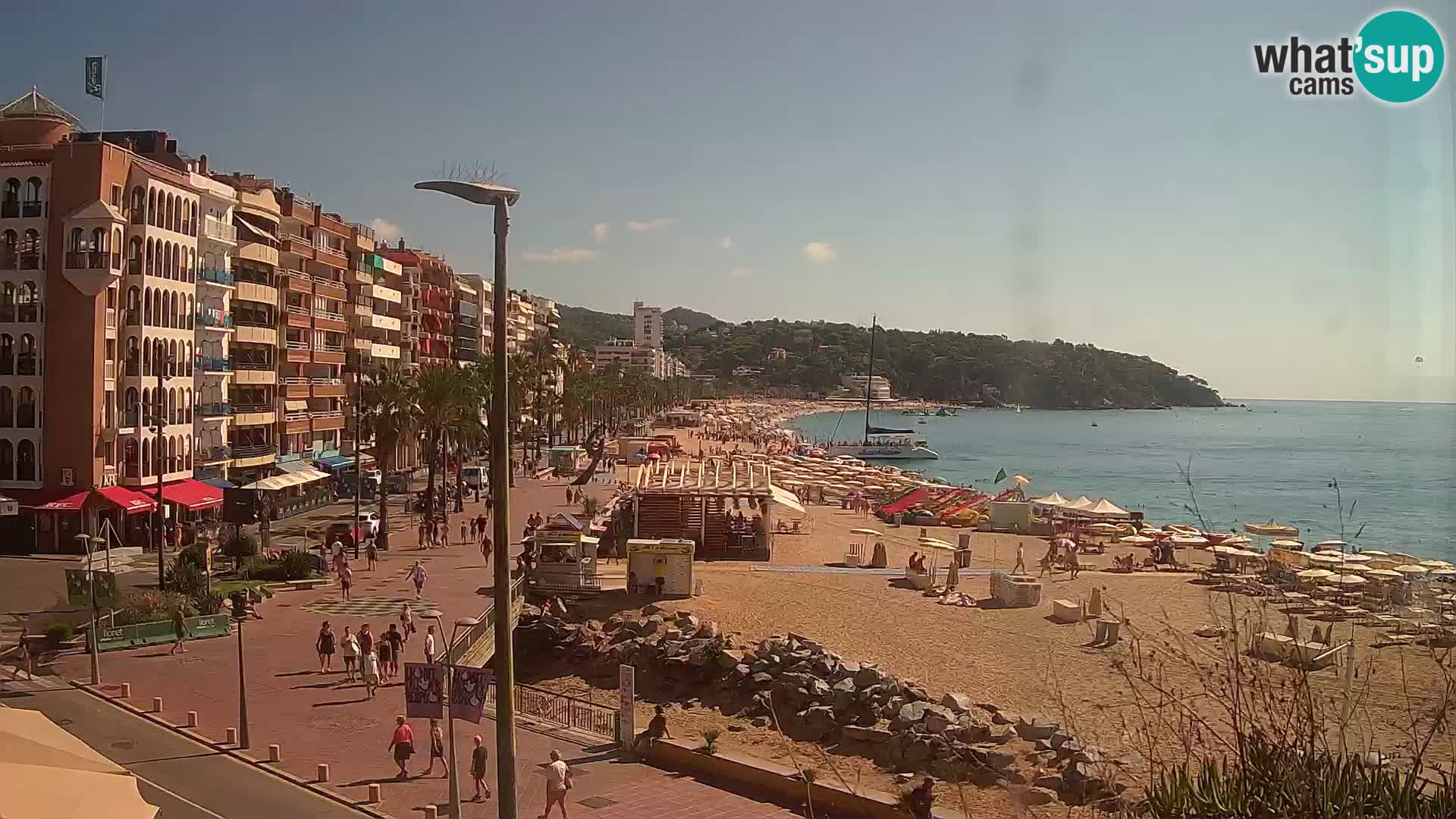 Webcam Lloret de Mar – the main beach – – Costa Brava – Spain
