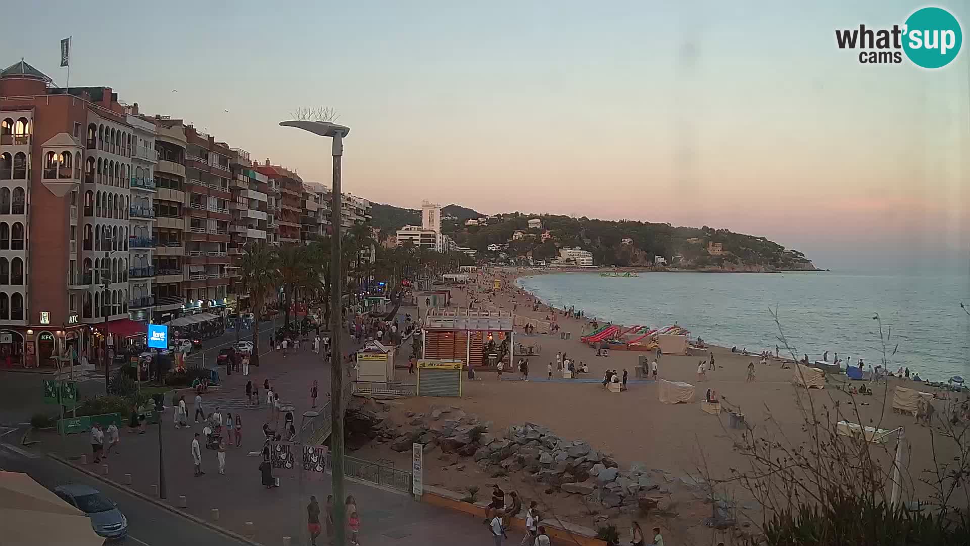 Webcam Lloret de Mar – the main beach – – Costa Brava – Spain