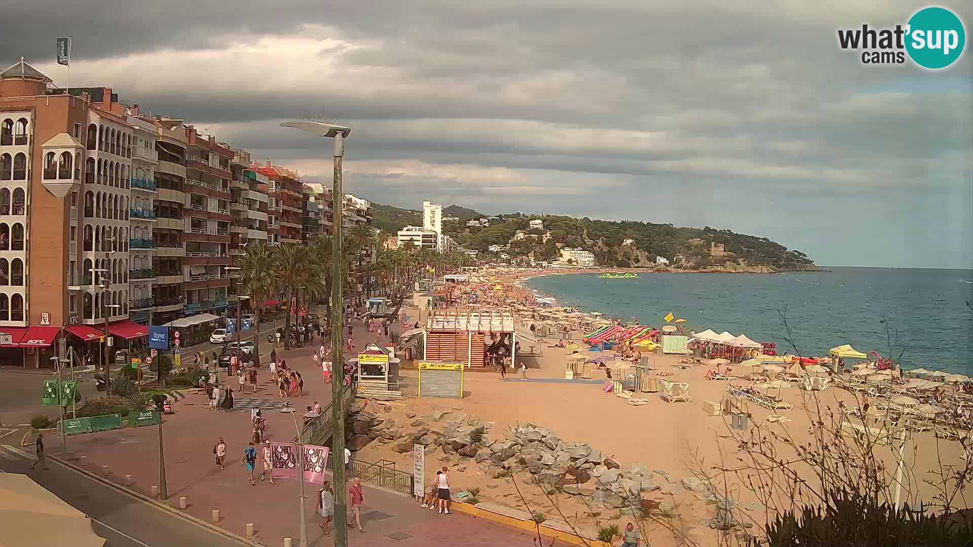 Webcam Lloret de Mar – the main beach – – Costa Brava – Spain