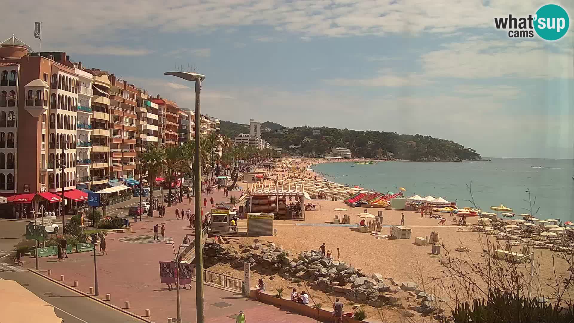 Webcam Lloret de Mar – the main beach – – Costa Brava – Spain