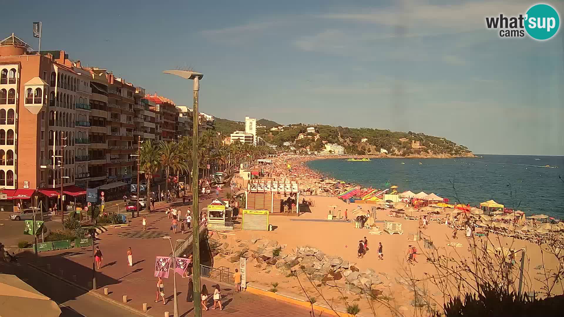 Webcam Lloret de Mar – the main beach – – Costa Brava – Spain