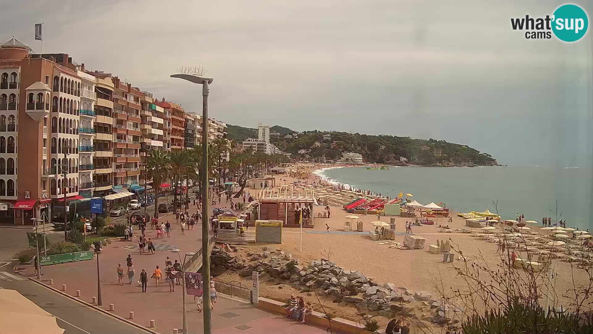 Webcam Lloret de Mar – the main beach – – Costa Brava – Spain