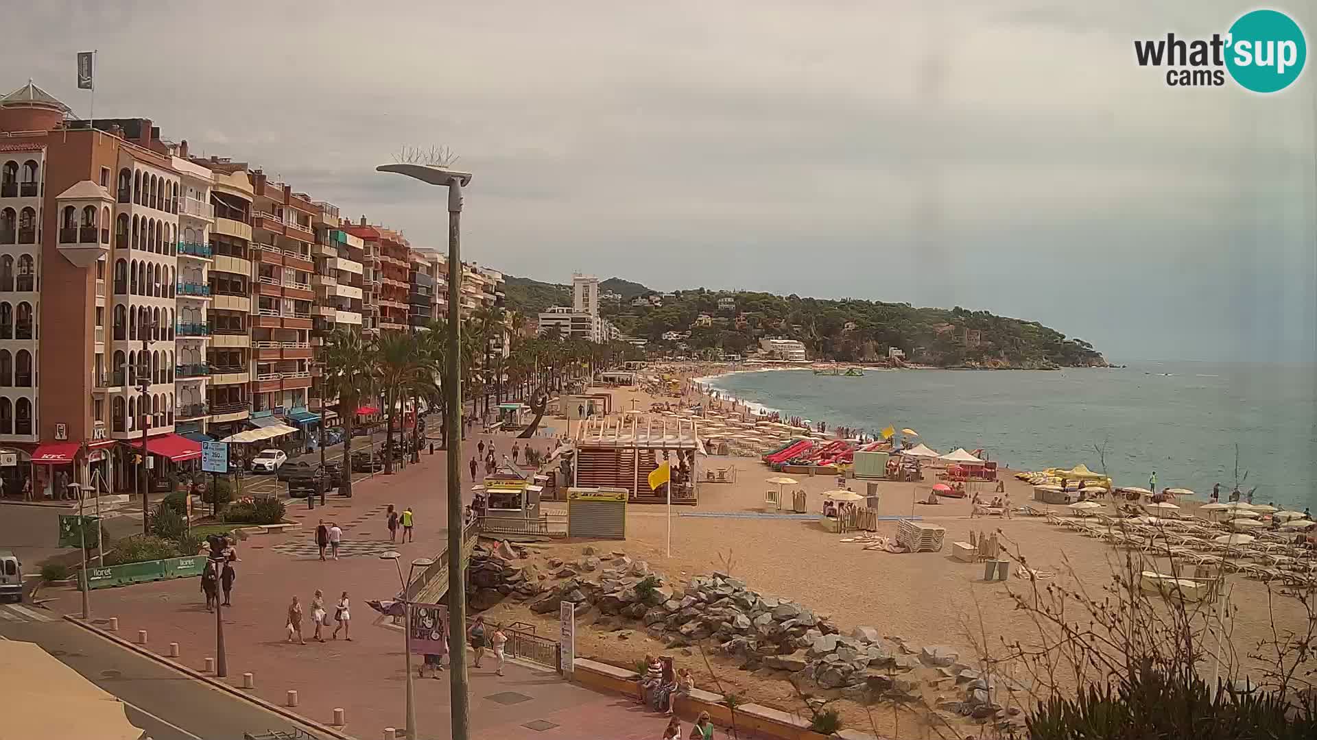 Webcam Lloret de Mar – the main beach – – Costa Brava – Spain