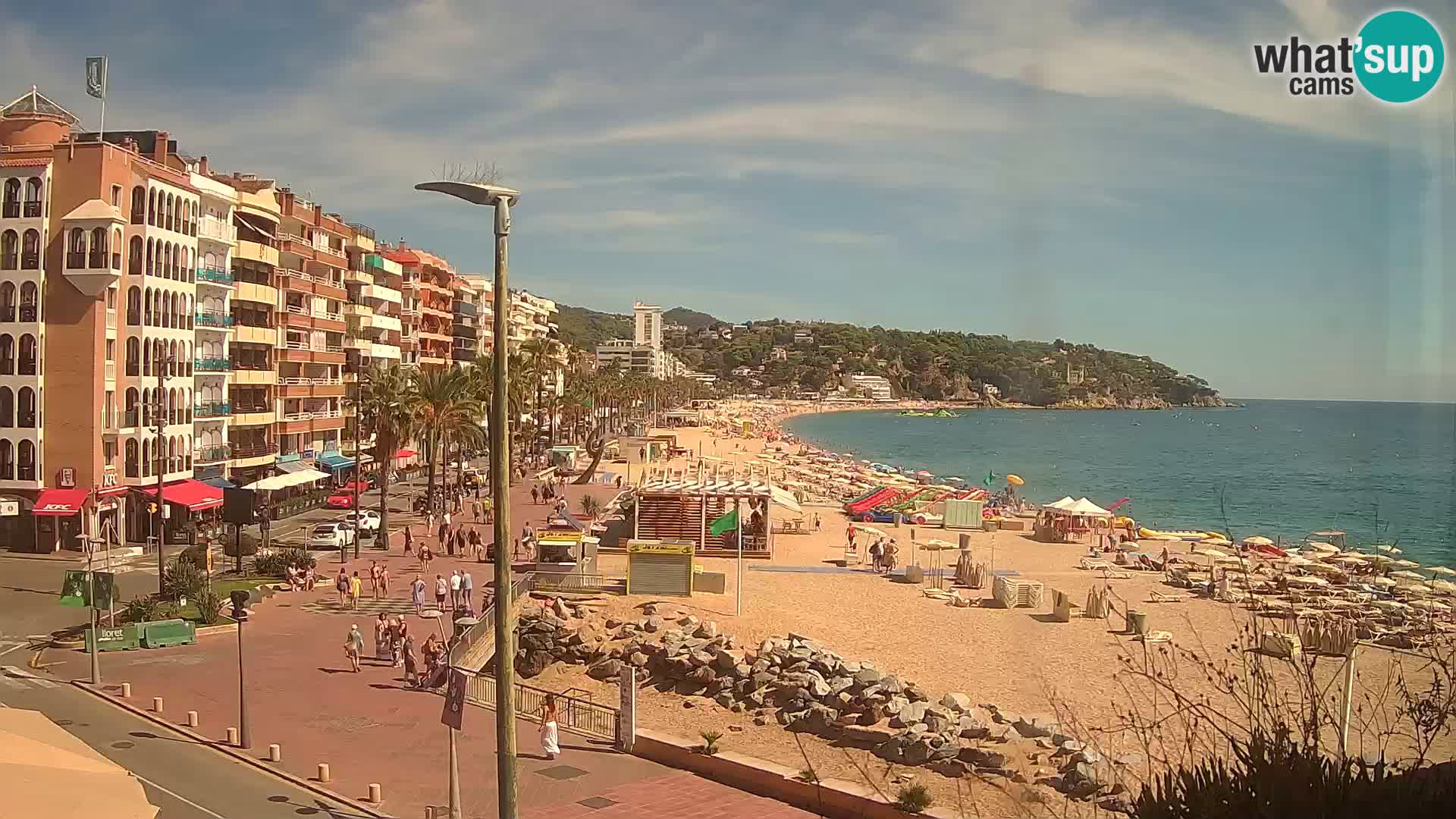 Web kamera Lloret de Mar – plaža