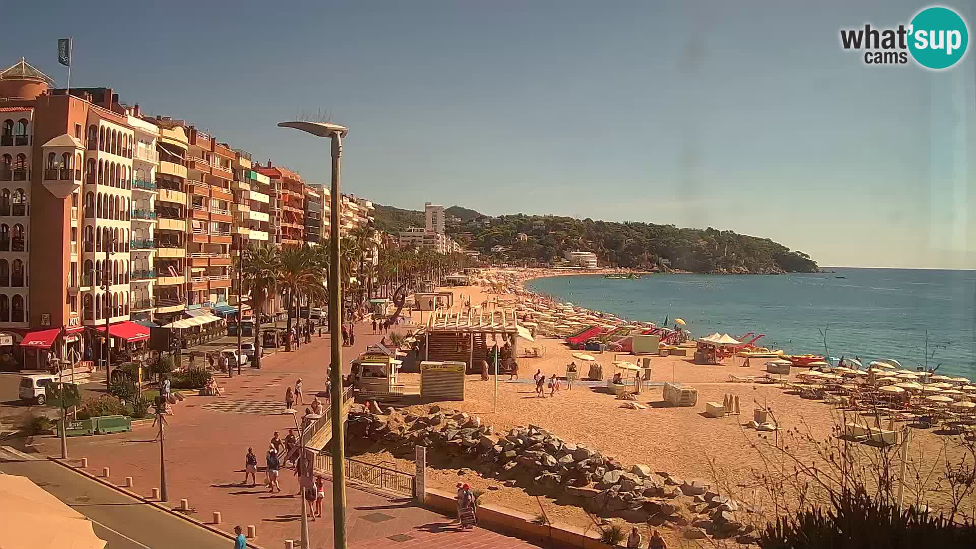 Webcam Lloret de Mar – the main beach – – Costa Brava – Spain
