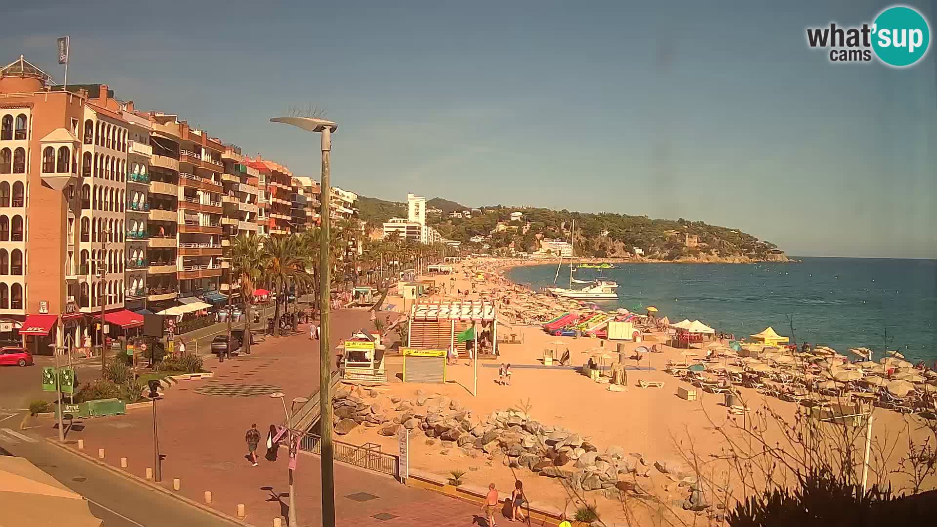 Webcam Lloret de Mar – the main beach – – Costa Brava – Spain