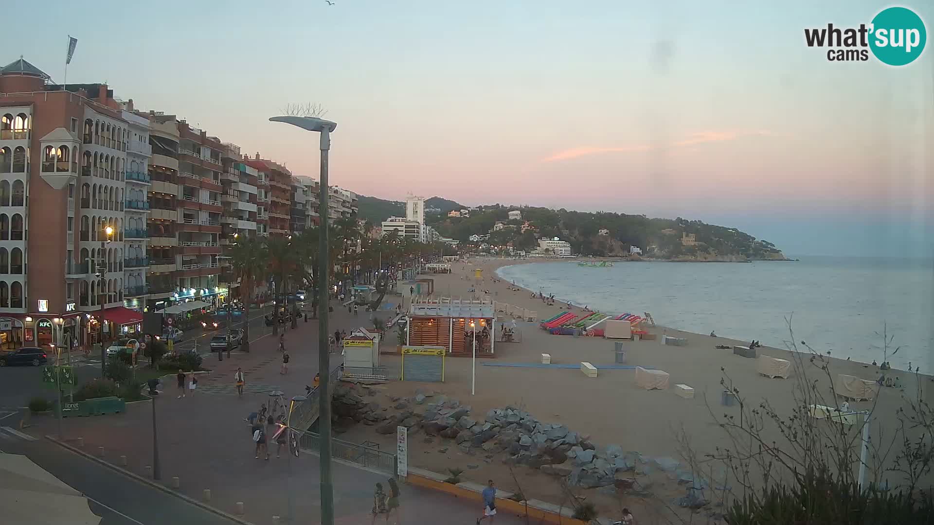 Webcam Lloret de Mar – the main beach – – Costa Brava – Spain