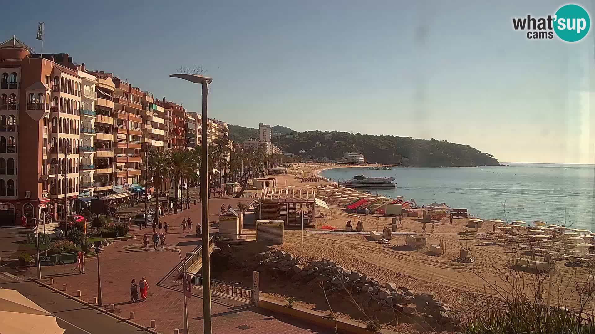 Webcam Lloret de Mar – the main beach – – Costa Brava – Spain