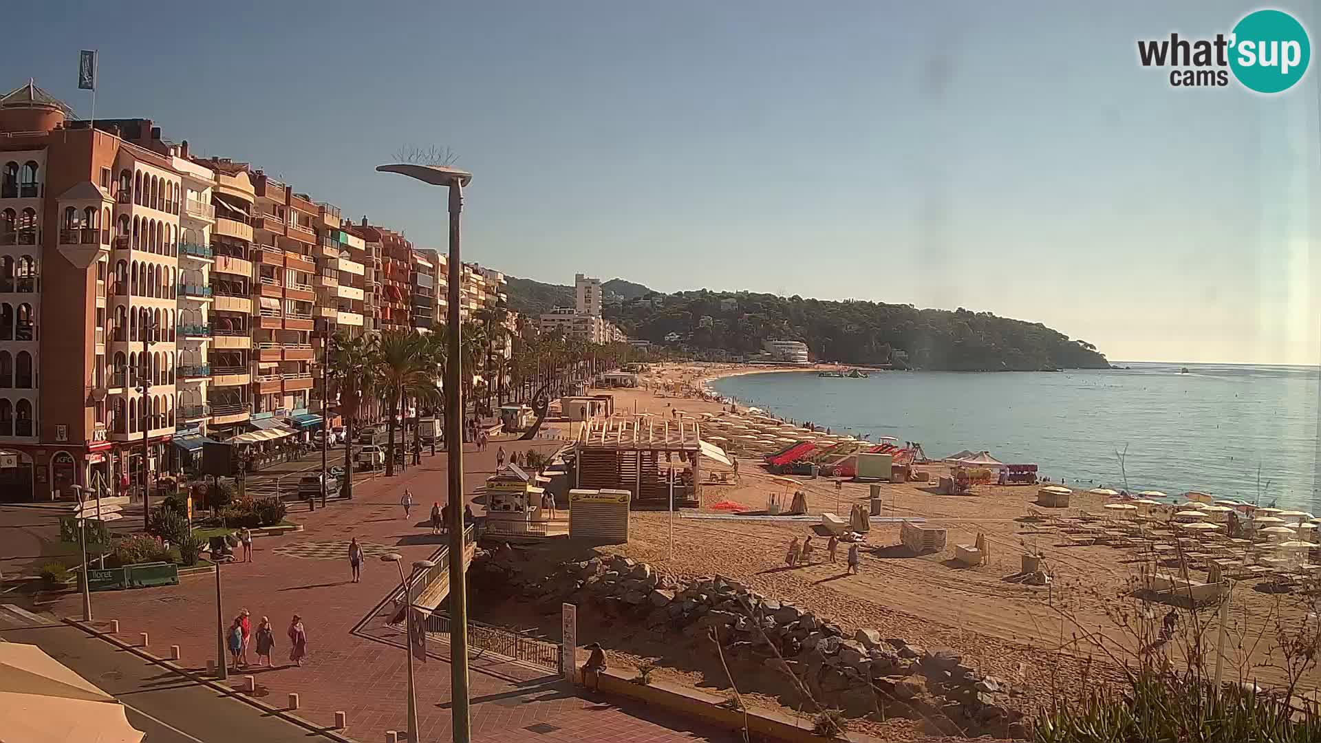 Webcam Lloret de Mar – the main beach – – Costa Brava – Spain