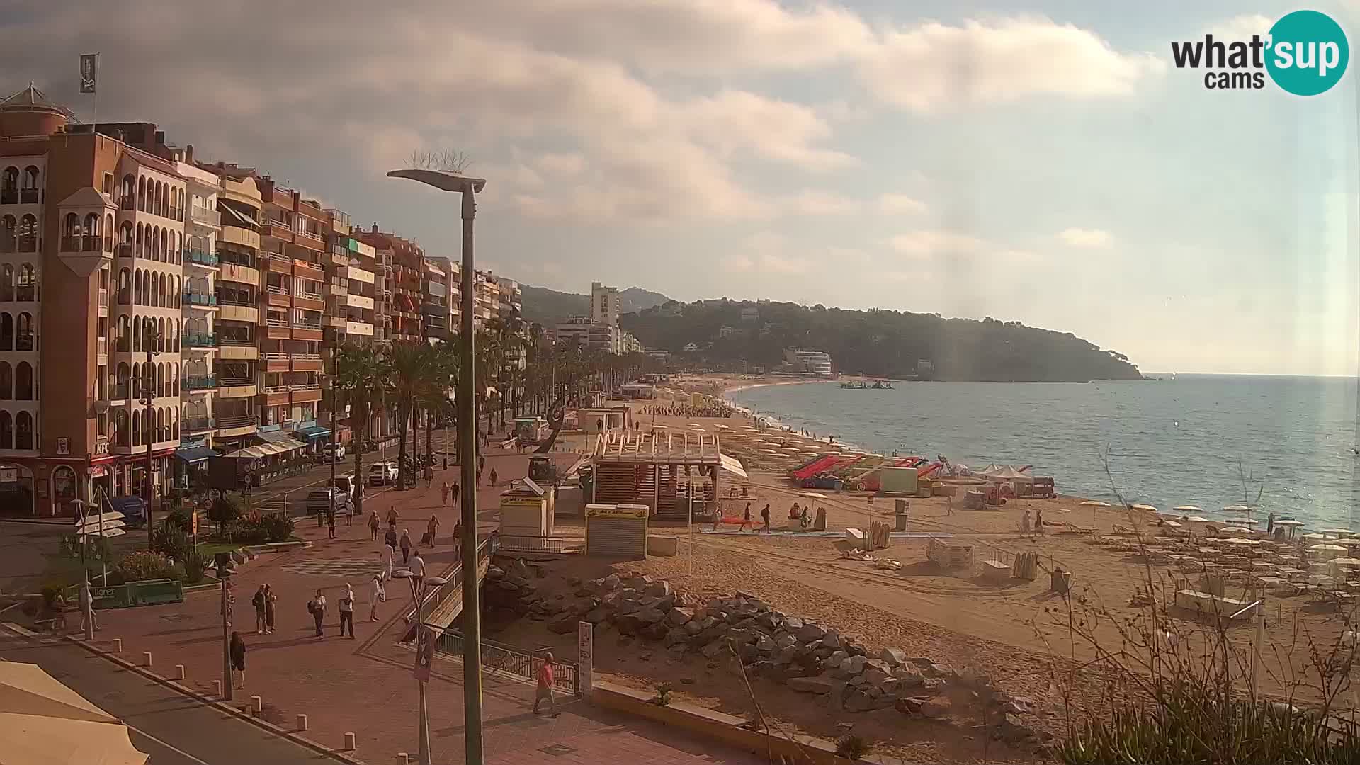 Webcam Lloret de Mar – the main beach – – Costa Brava – Spain