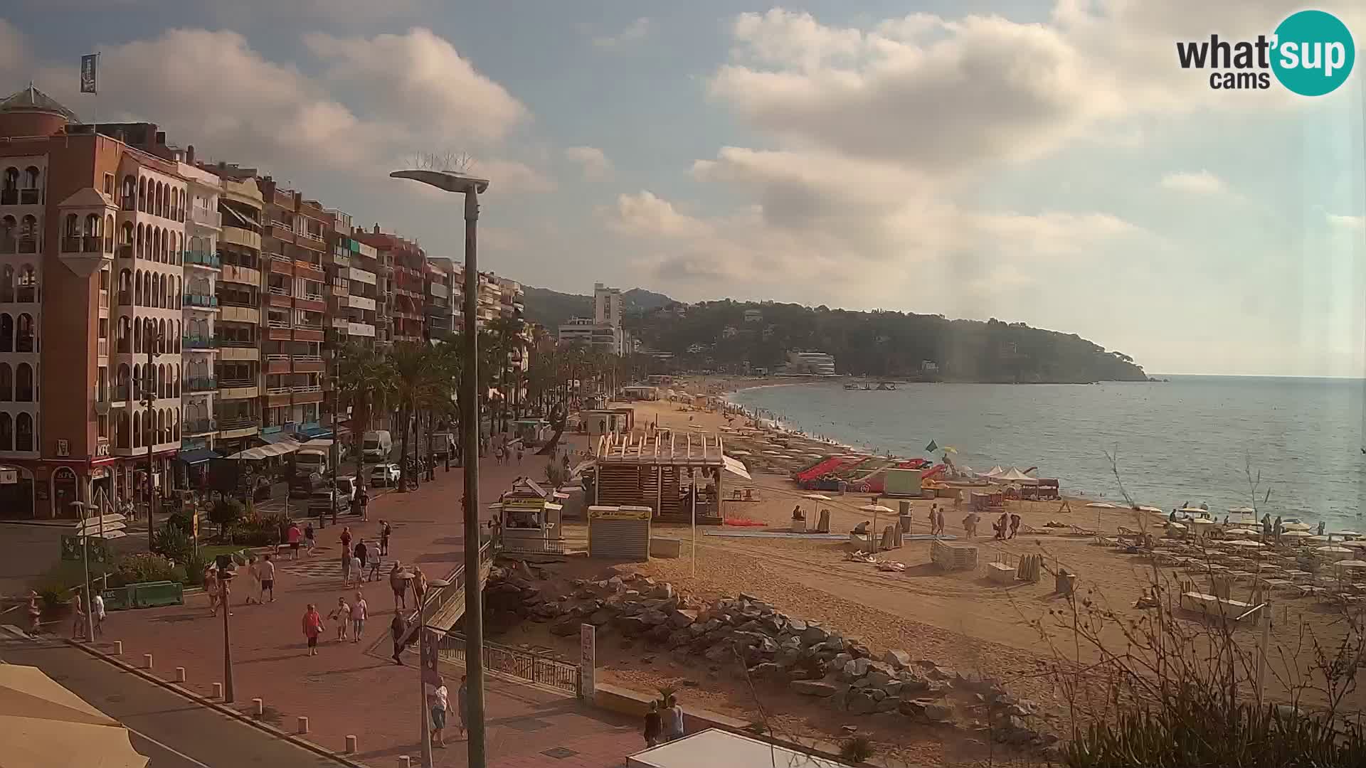 Webcam Lloret de Mar – the main beach – – Costa Brava – Spain