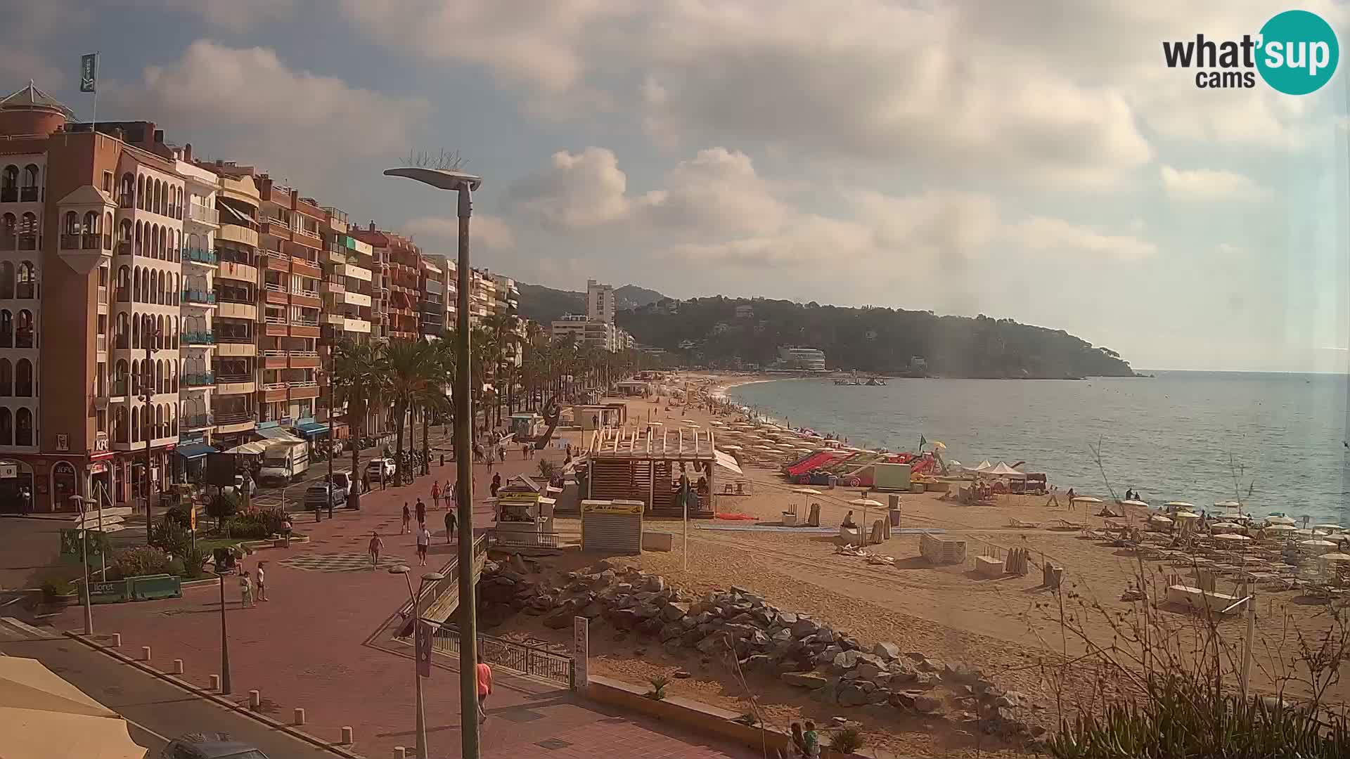 Webcam Lloret de Mar – the main beach – – Costa Brava – Spain