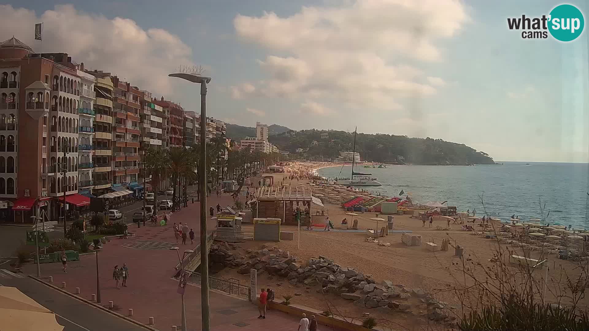 Webcam Lloret de Mar – the main beach – – Costa Brava – Spain