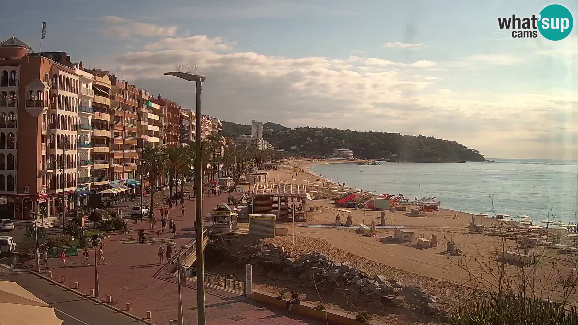 Webcam Lloret de Mar – the main beach – – Costa Brava – Spain