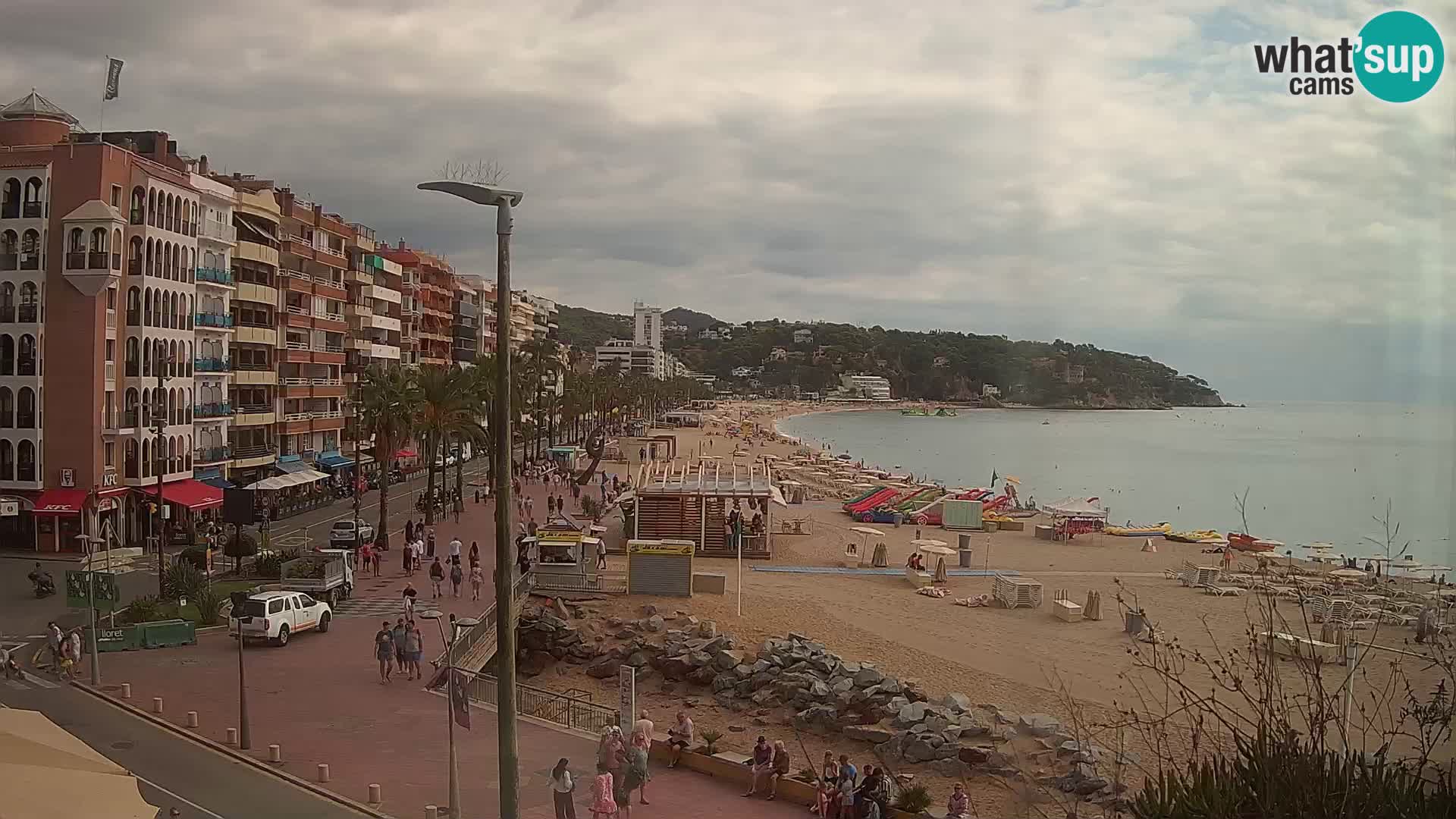 Webcam Lloret de Mar – the main beach – – Costa Brava – Spain