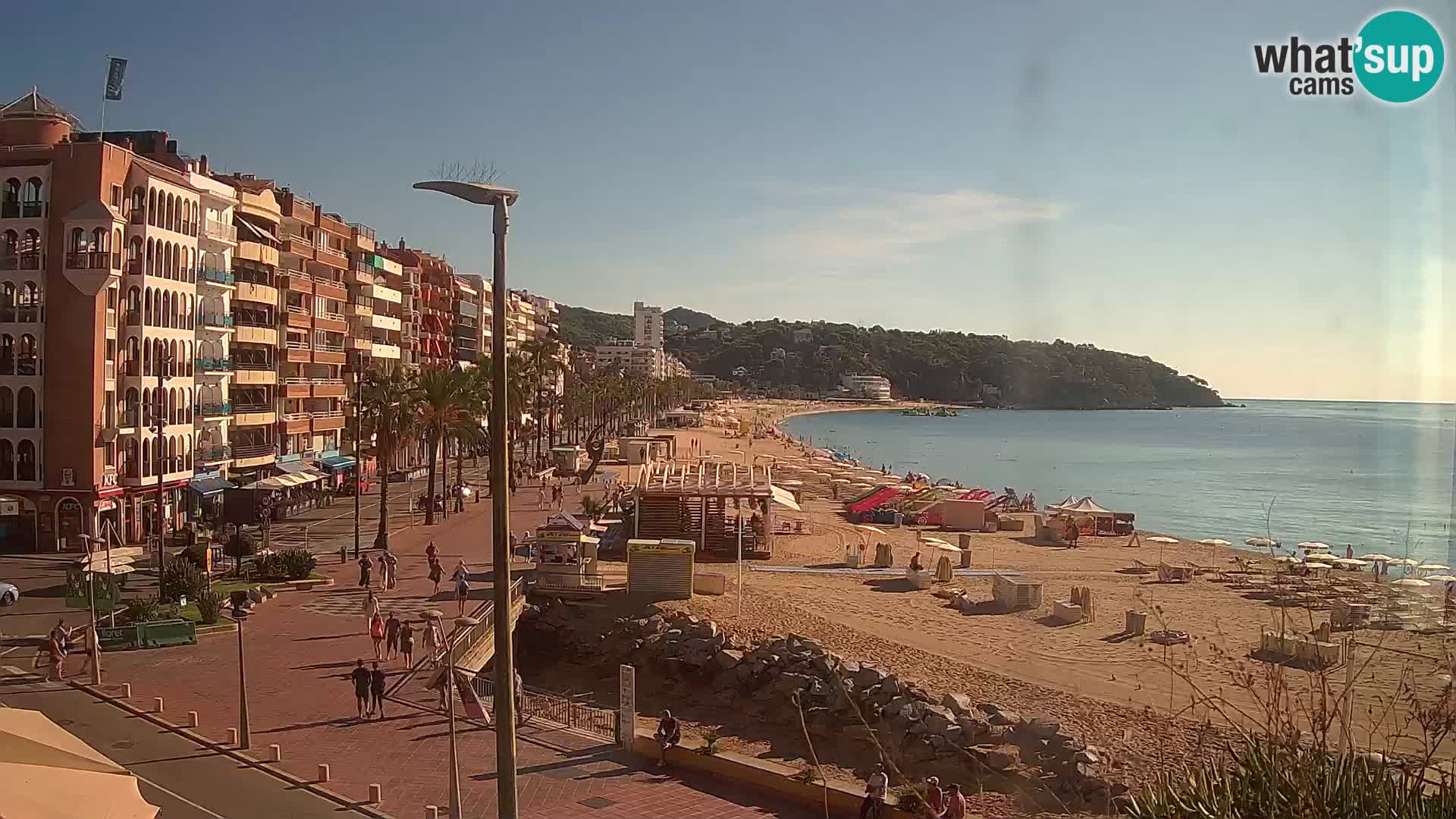Webcam Lloret de Mar – the main beach – – Costa Brava – Spain