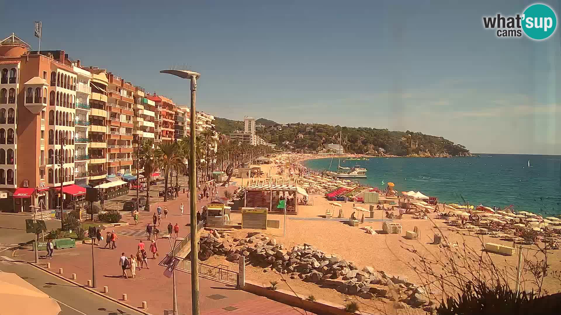 Webcam Lloret de Mar – the main beach – – Costa Brava – Spain